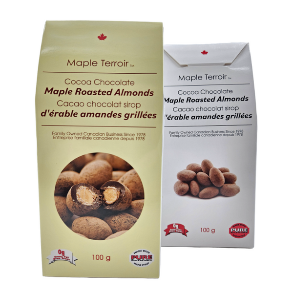 Maple Syrup Chocolate Almonds With Cocoa 100g