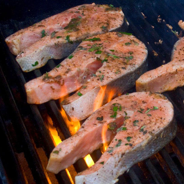 Lightly Salted King Salmon Steaks (7-9 steak portions) over 1.5kg