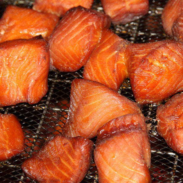 Double Smoked Maple Glazed King Salmon Nuggets 150g